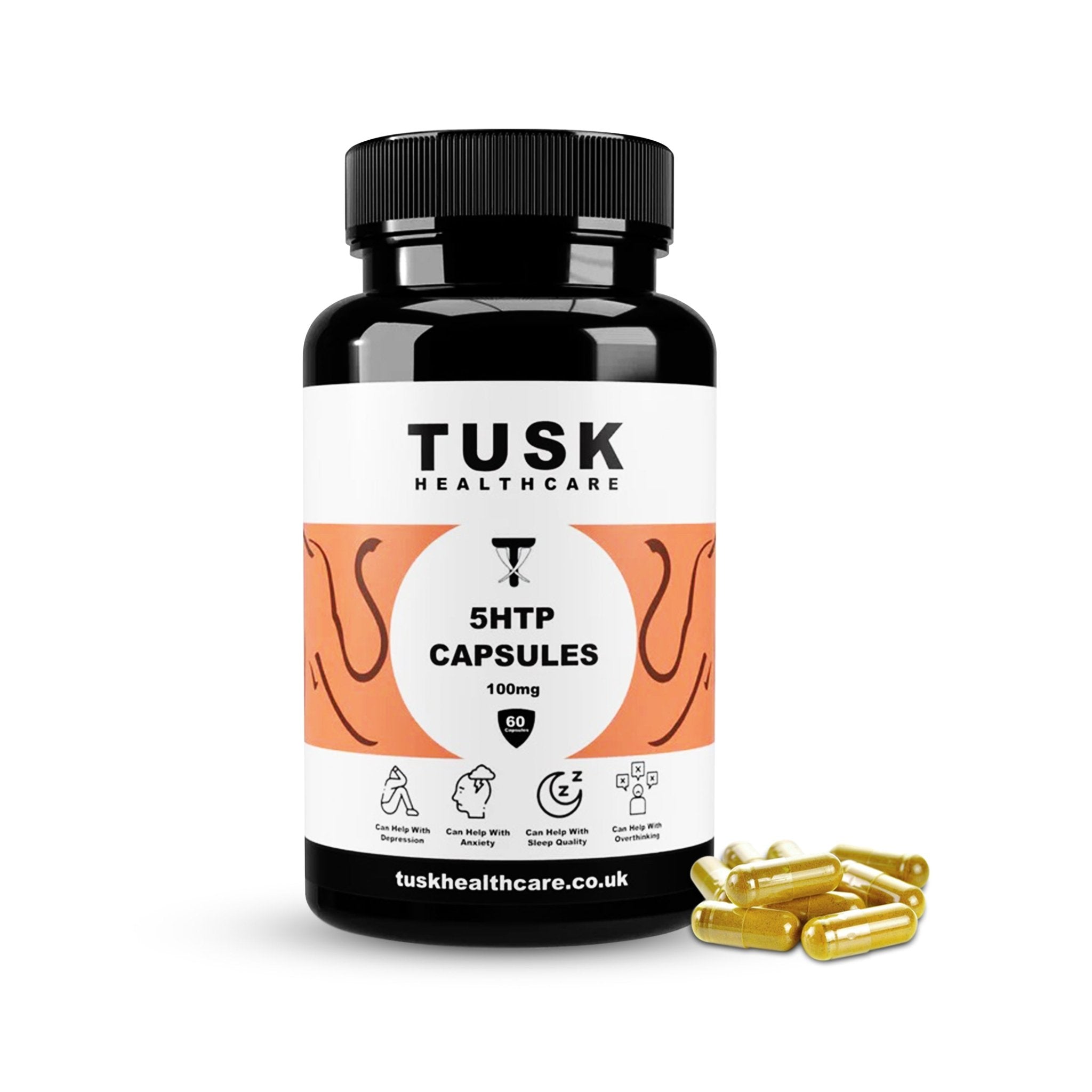 5HTP Capsules - Natural Serotonin Boost - TuskHealthCare