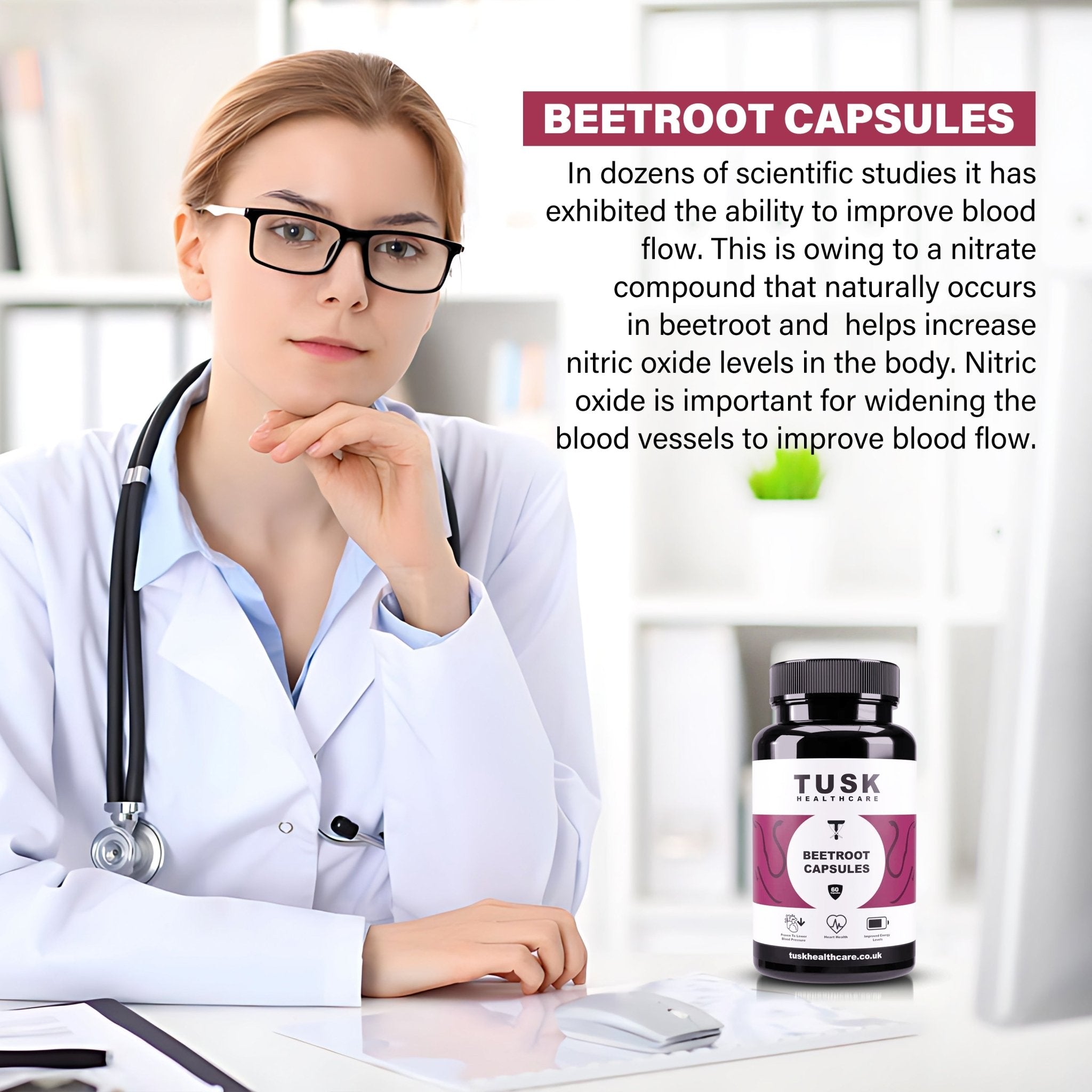 Beetroot Capsules Lower Blood Pressure Increase Blood Flow