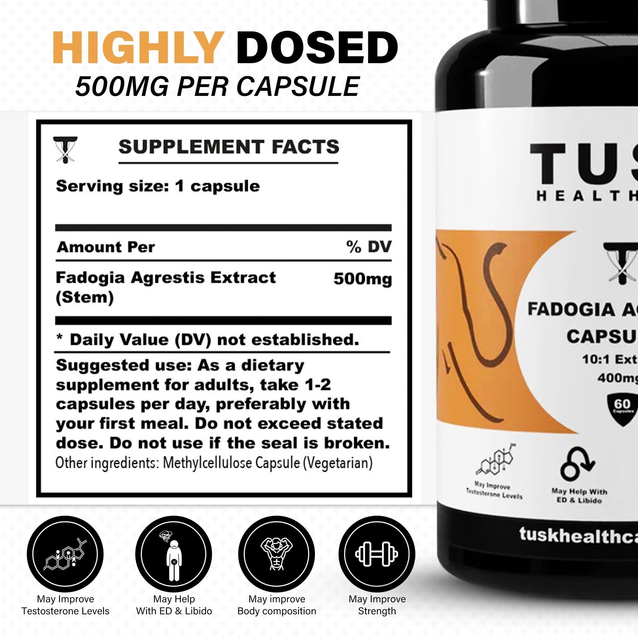 Fadogia Agrestis - Increase Testosterone & Sexual Performance - TuskHealthCare