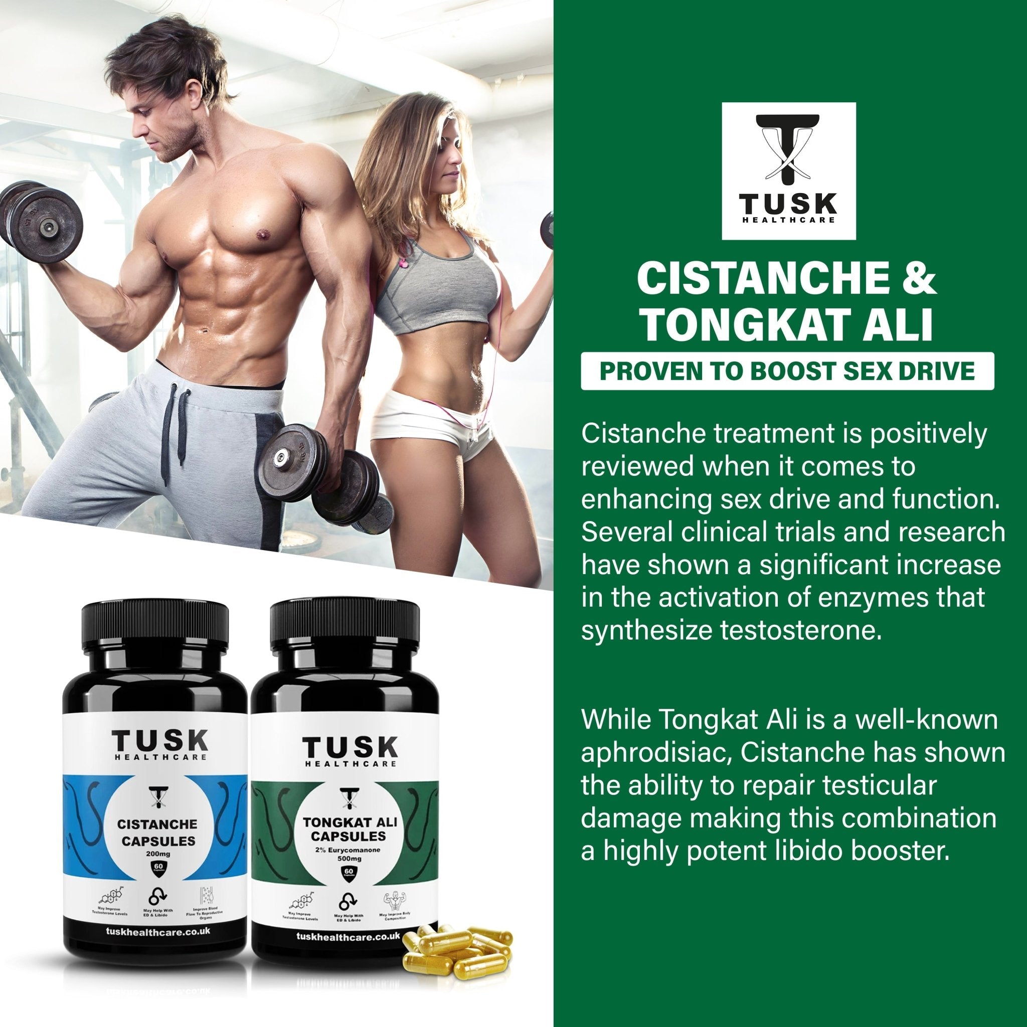 Natural Libido Boost - Cistanche & Tongkat Ali Proven To Boost Sex Drive - TuskHealthCare