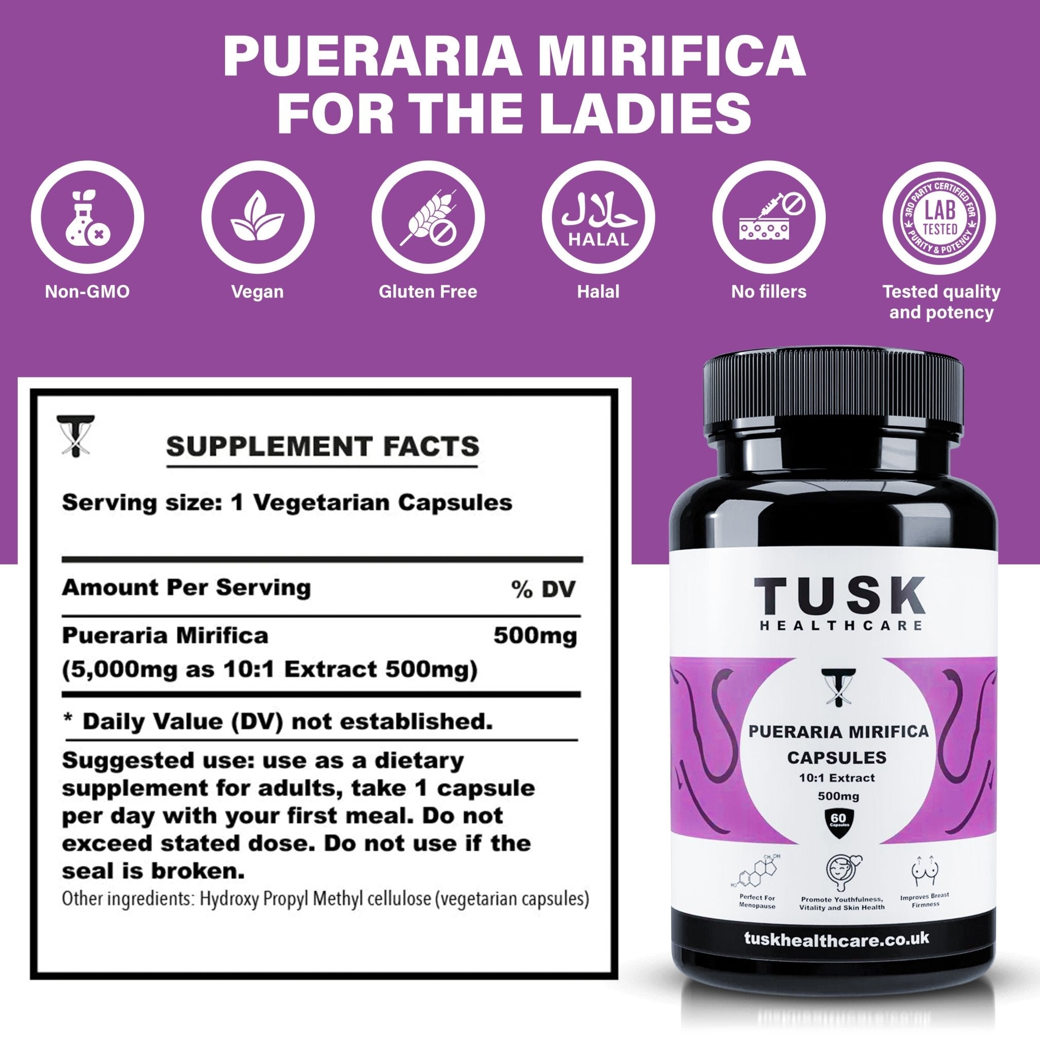 Pueraria Mirifica - For The Ladies - TuskHealthCare